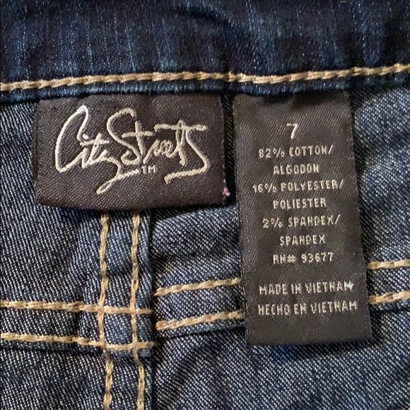 City Streets Juniors Blue Skinny Jeans - Picture 3 of 4